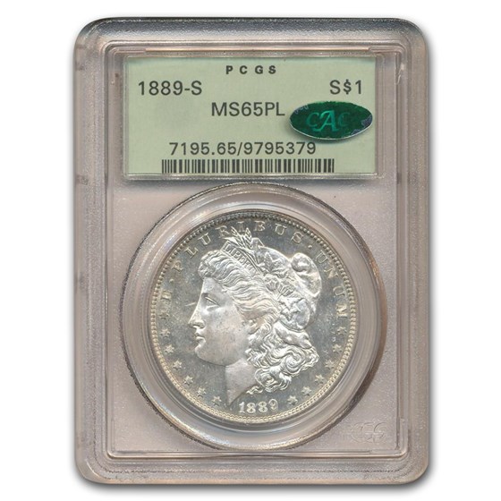 1889-S Morgan Dollar MS-65 PCGS CAC (PL) 1889-S Morgan Dollar MS-65 PCGS CAC (PL)